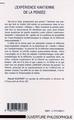 L'EXPÉRIENCE KANTIENNE DE LA PENSÉE, Réflexion et architectonique dans la Critique de la raison pure (9782747506052-back-cover)