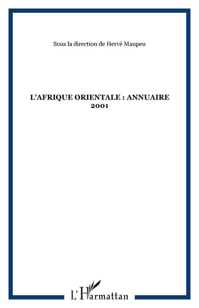 L'AFRIQUE ORIENTALE : ANNUAIRE 2001 (9782747509411-front-cover)
