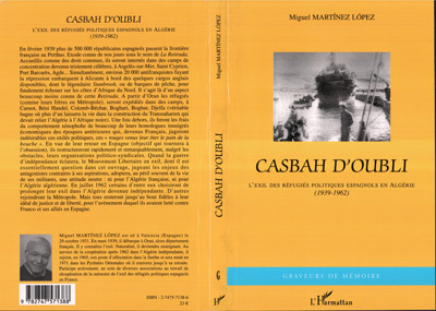 Casbah d'oubli, L'exil des réfugiés politiques espagnols en Algérie (1939-1962) (9782747571388-front-cover)