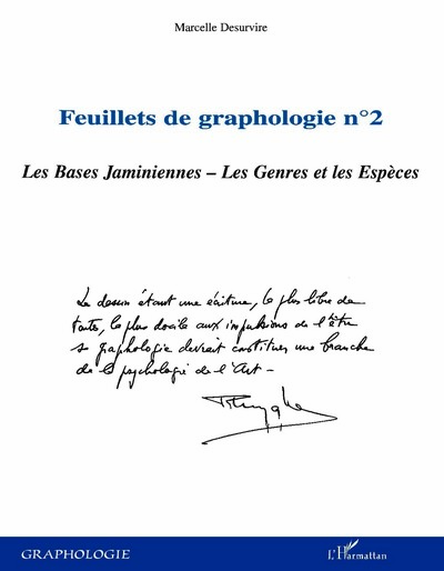 Feuillets de graphologie n°2, Les Bases Jaminiennes - Les Genres et les Espèces (9782747583589-front-cover)