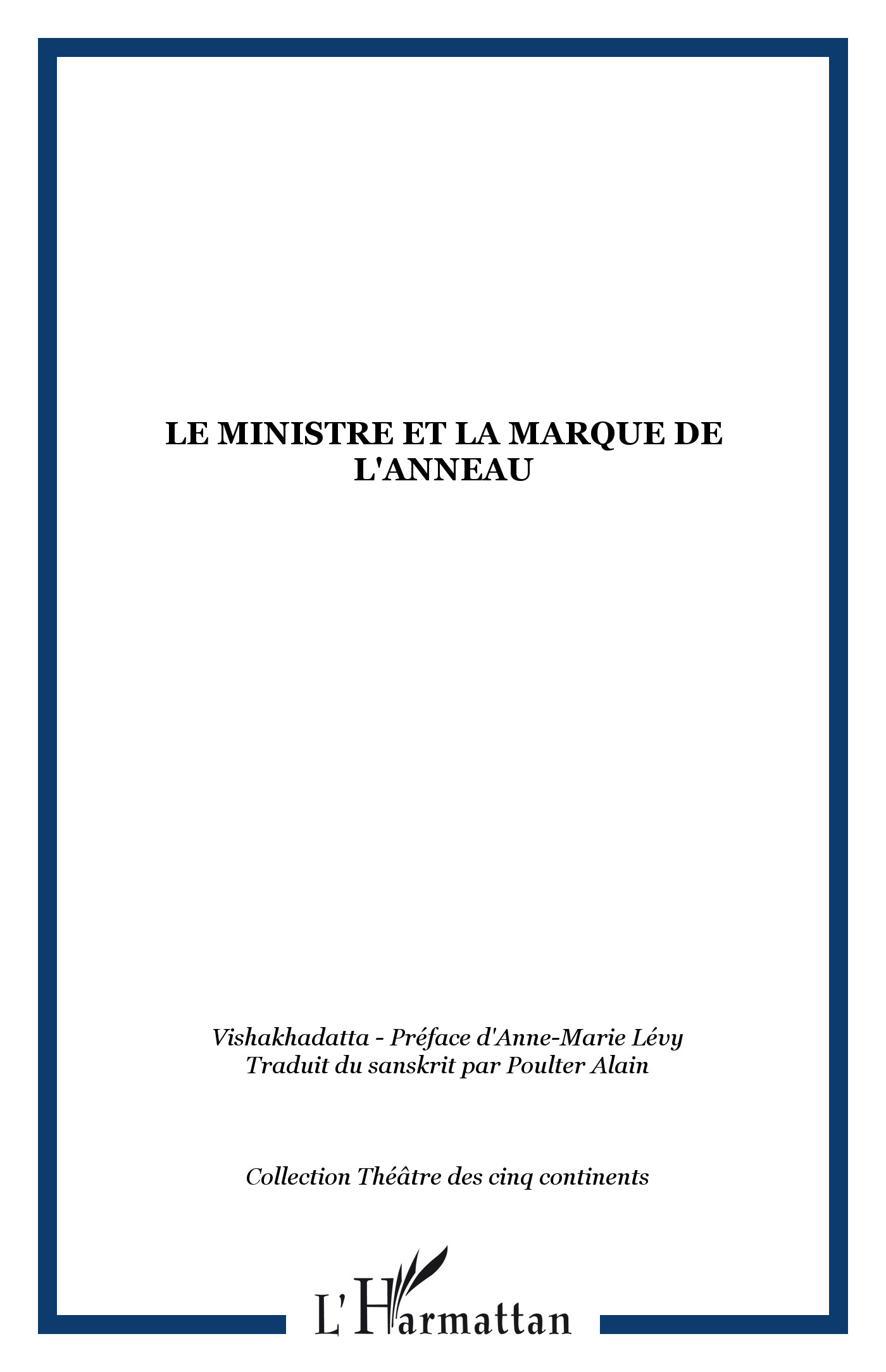 Le ministre et la marque de l'anneau (9782747551359-front-cover)