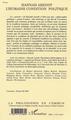 HANNAH ARENDT L'Humaine condition politique (9782747514804-back-cover)