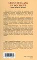 LES MUSULMANS EN OCCIDENT, Entre droits et devoirs (9782747524384-back-cover)