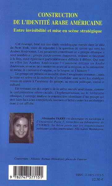 Construction de l'identité arabe américaine, Entre invisibilité et mise en scène stratégique (9782747577151-back-cover)