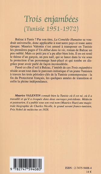 Trois enjambées, (Tunisie 1951-1972) (9782747594080-back-cover)