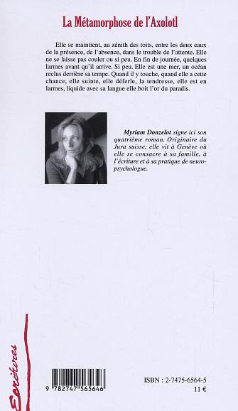 La Métamorphose de l'Axolotl (9782747565646-back-cover)