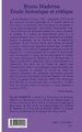 Bruno Maderna, Etude historique et critique (9782747544092-back-cover)