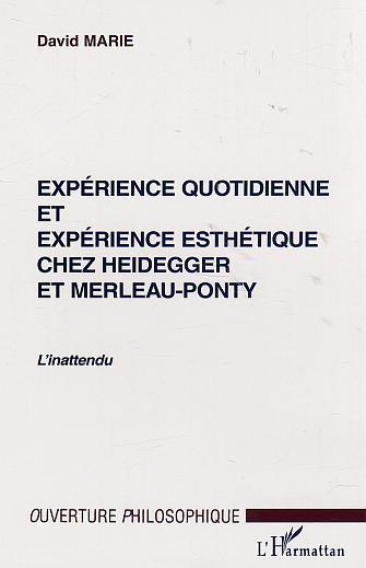 EXPÉRIENCE QUOTIDIENNE ET EXPÉRIENCE ESTHÉTIQUE CHEZ HEIDEGGER ET MERLEAU-PONTY (9782747520300-front-cover)