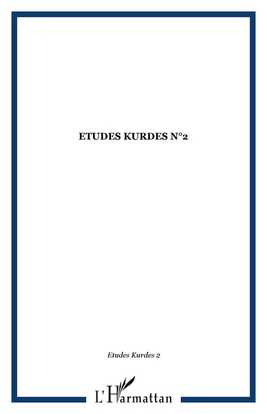 Etudes Kurdes, ETUDES KURDES N°2 (9782747502023-front-cover)