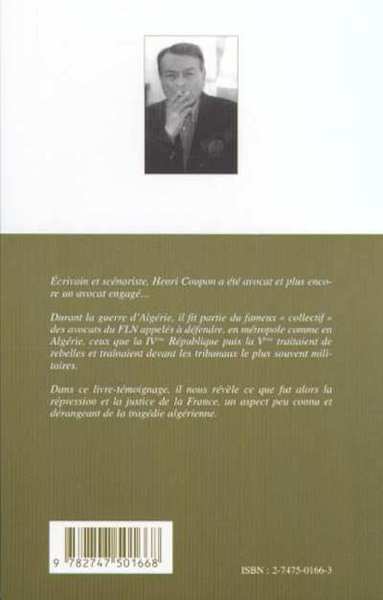 AVOCAT DES FELLAGAS, 1958-1962 (9782747501668-back-cover)