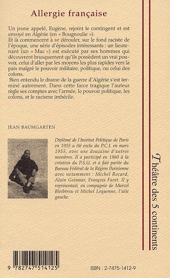 ALLERGIE FRANÇAISE (9782747514125-back-cover)