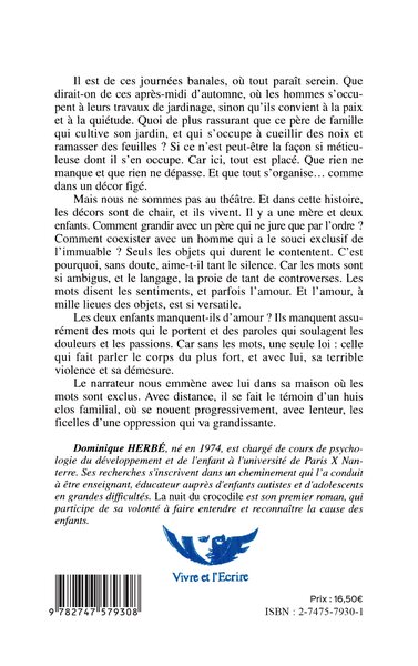 La nuit du crocodile (9782747579308-back-cover)