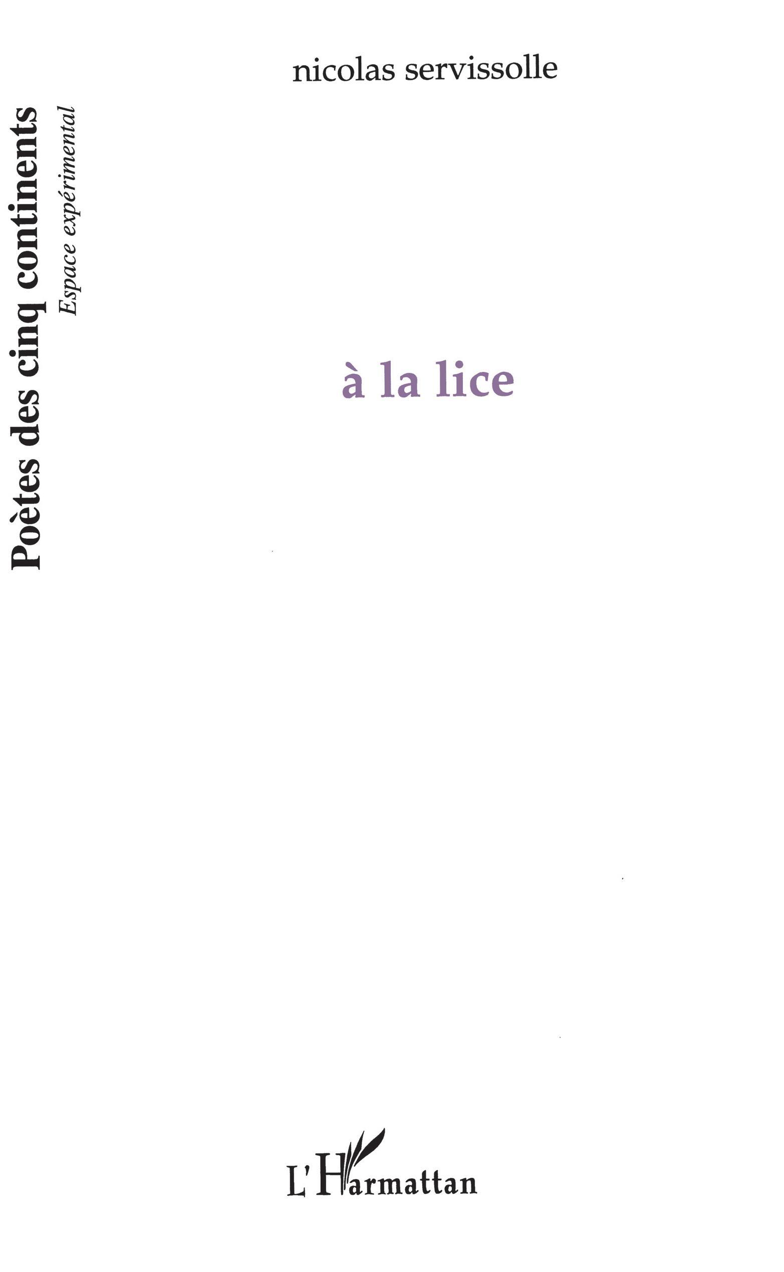 à la lice (9782747546577-front-cover)