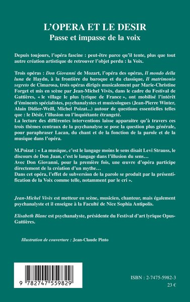 L'opéra et le désir, Passe et impasse de la voix (9782747559829-back-cover)