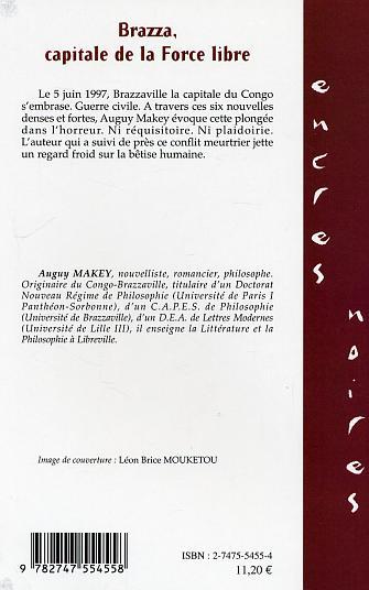 Brazza, capitale de la force libre (9782747554558-back-cover)