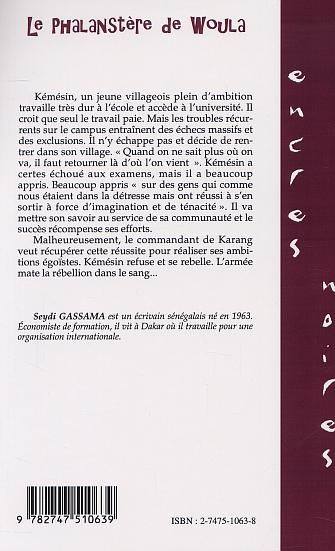 LE PHALANSTÈRE DE WOULA (9782747510639-back-cover)