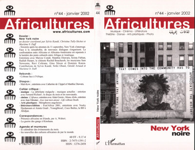 Africultures, New York noire (9782747513913-front-cover)