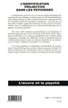 Identification projective dans les psychoses (9782747543972-back-cover)