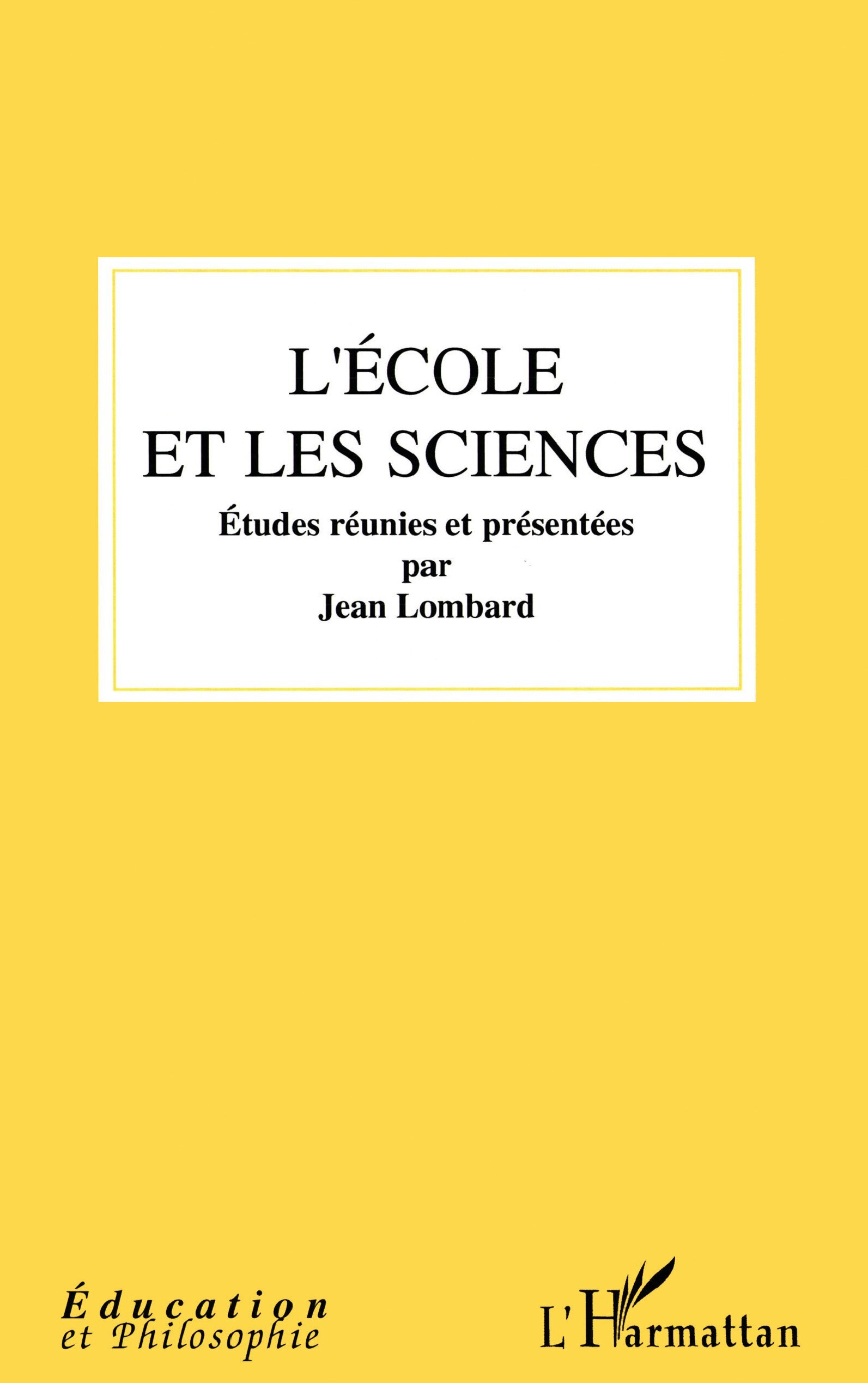 L'école et les sciences (9782747590174-front-cover)