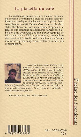 LA PIAZETTA DU CAFÉ, Pasticcio (9782747533539-back-cover)