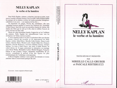 Nelly Kaplan le verbe et la lumière (9782747566476-front-cover)
