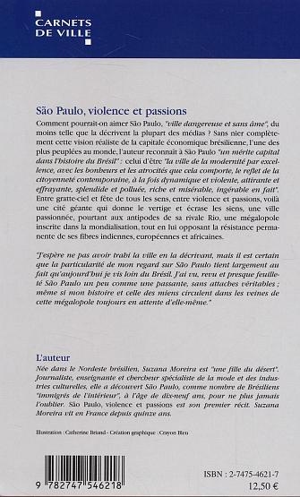 Sao Paulo, Violence et passions (9782747546218-back-cover)