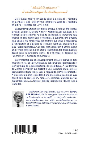 « MENTALITÉ AFRICAINE » ET PROBLÉMATIQUE DU DÉVELOPPEMENT (9782747528351-back-cover)