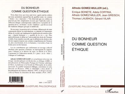 DU BONHEUR COMME QUESTION ÉTHIQUE (9782747524650-front-cover)