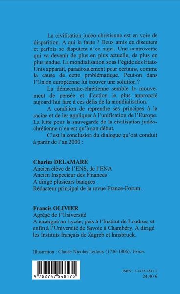 L'Europe, incarnation de la démocratie chrétienne, Un dialogue (9782747548175-back-cover)