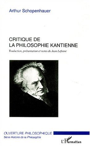 Critique de la philosophie kantienne (9782747566155-front-cover)