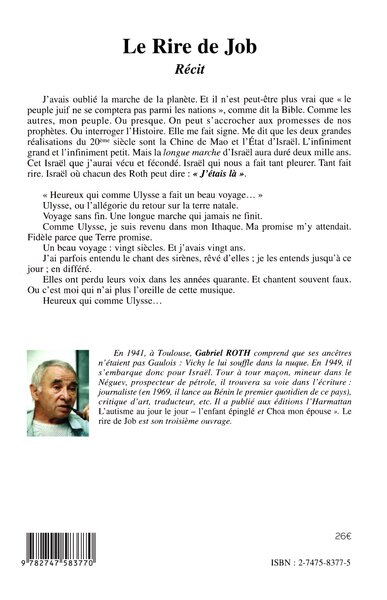 Rire de Job (9782747583770-back-cover)