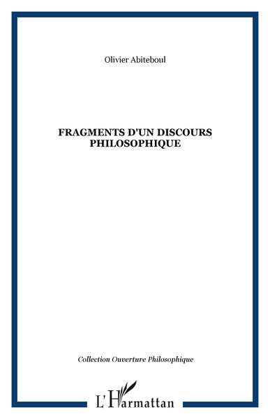 Fragments d'un discours philosophique (9782747580069-front-cover)