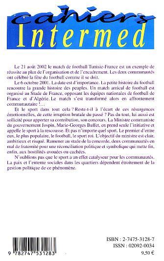 Cahiers Intermed, Sport et communautarisme (9782747531283-back-cover)