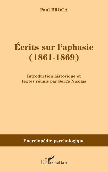 Ecrits sur l'aphasie (1861-1869) (9782747559256-front-cover)