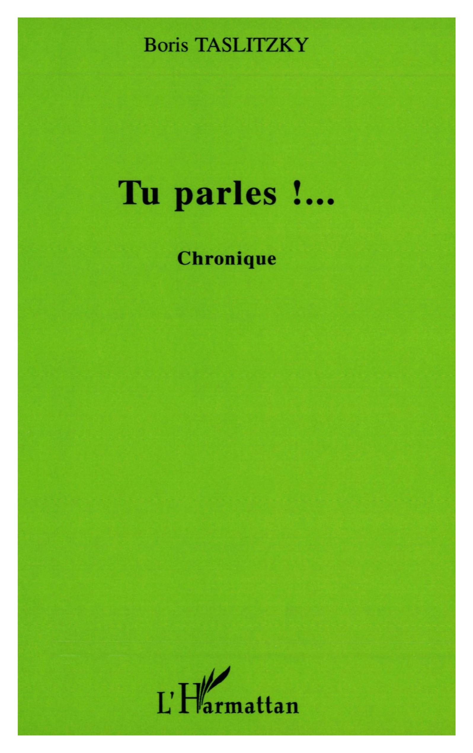 Tu parles ! (9782747570893-front-cover)