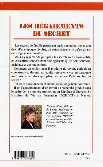 Les begaiements du secret (9782747543293-back-cover)