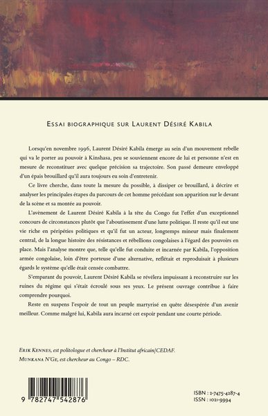 Essai biographique sur Laurent Désiré Kabila, Cahiers 57-58-59 (9782747542876-back-cover)
