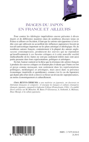 Images du Japon en France et ailleurs, Entre japonisme et multiculturalisme (9782747581165-back-cover)