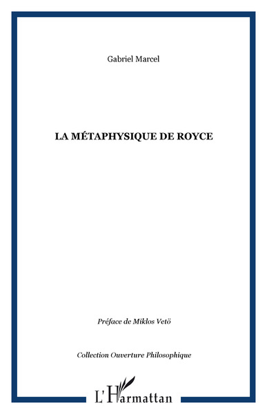 La métaphysique de Royce (9782747588379-front-cover)