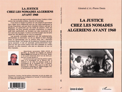 LA JUSTICE CHEZ LES NOMADES ALGÉRIENS AVANT 1960 (9782747506007-front-cover)