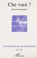 Che Vuoi ?, LA FORMATION DES PSYCHANALYSTES (9782747509893-back-cover)