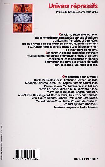 UNIVERS RÉPRESSIFS, Péninsule ibérique et Amérique latine (9782747510387-back-cover)