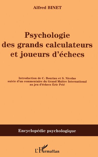 Psychologie des grands calculateurs et joueurs d'échecs (9782747575379-front-cover)