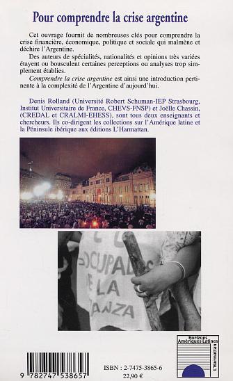 POUR COMPRENDRE LA CRISE ARGENTINE (9782747538657-back-cover)