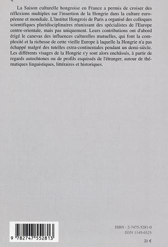 Visages de la Hongrie et métissages culturels européens (9782747552813-back-cover)