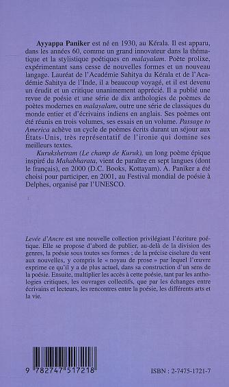 LA MIGRATION DES TRIBUS, Poésie (9782747517218-back-cover)
