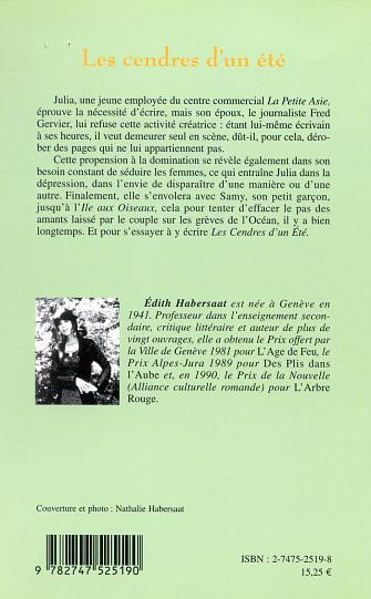 LES CENDRES D'UN ÉTÉ (9782747525190-back-cover)