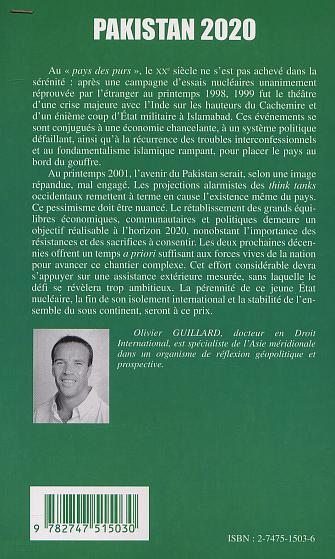 PAKISTAN 2020, SUR LA VOIE DU DÉVELOPPEMENT OU DU DÉLITEMENT ? (9782747515030-back-cover)