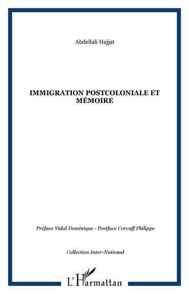 Immigration postcoloniale et mémoire (9782747580854-front-cover)
