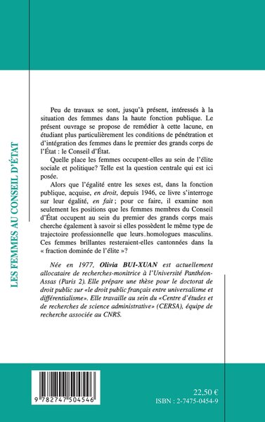 LES FEMMES AU CONSEIL D'ÉTAT (9782747504546-back-cover)